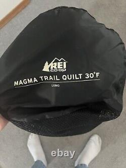 New REI Magma Trail Quilt 30° Sleeping Bag 850 Down Ultralight Pertex Size Long