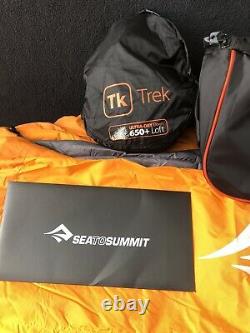 New open box Sea to Summit Trek Tk I Sleeping Bag 650 Fill Long Left