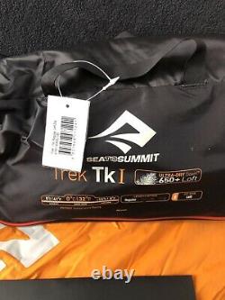 New open box Sea to Summit Trek Tk I Sleeping Bag 650 Fill Regular Left