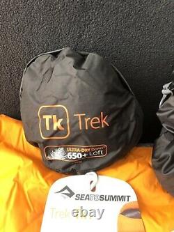 New open box Sea to Summit Trek Tk I Sleeping Bag 650 Fill Regular Left