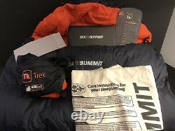 New open box Sea to Summit Trek Tk I Sleeping Bag 650 Fill Regular Right