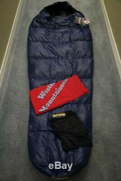 New with Tags! $365 Western Mountaineering Caribou MF 35 Degree Sleeping Bag 6' LZ