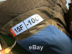 North Face Blue Kazoo Sleeping Bag 15F -10C Regular Size RH 600 Down