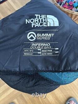 North Face Inferno Double 15F REG 800 Pro Down Sleeping Bag Summit Series $999