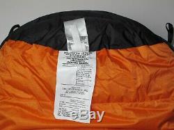 North Face Solar Flare DL -20 Degree 800 Fill DryLoft Sleeping Bag RH Zip LONG