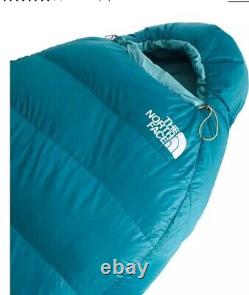 North Face Trail Lite Down Sleeping Bag 20°F/-7°C Regular/Right Hand Blue Corral