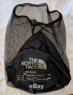 North Face regular THE ONE down sleeping bag, 3-in-1 5, 20, 40 F, mint cond