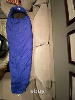 Northface blue kazoo goose down sleeping bag