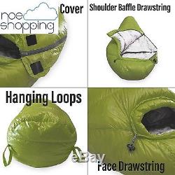 Outdoor Vitals Down Mummy Adult Sleeping Bag Camping Hiking Ultra-Light Compact
