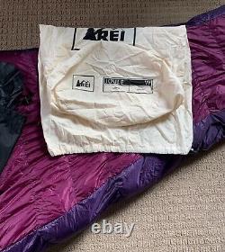 Perfect! Only-Used-1-Time! REI WMNS 800 DOWN JOULE Waterproof Shell Sleeping Bag