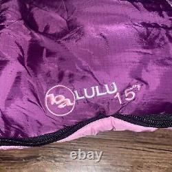 Pink Big Agnes LULU 15°F Mummy Sleeping Bag 75'' Length Climashield HL Down