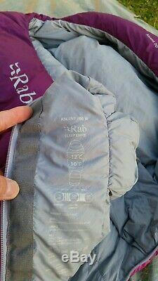 RAB Ascent 700 Women's Hydrophobic Down Sleeping Bag Immaculate