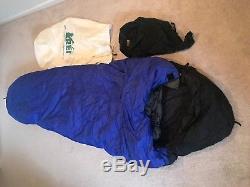 REI 5-Degree Down Sleeping Bag Men's Regular Length Water-Resistant Coating