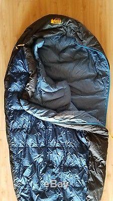 REI Co-op Igneo 25 Sleeping Bag 700-Fill Down Ultra Light Long Length MSRP $280