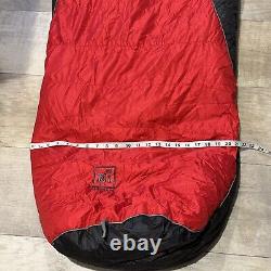 REI E1 Elements+10F 700 Goose Down Sleeping Bag Red