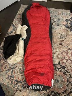 REI E1 Elements-5F Goose Down Sleeping Bag Reg RH EUC