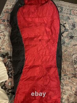 REI E1 Elements-5F Goose Down Sleeping Bag Reg RH EUC