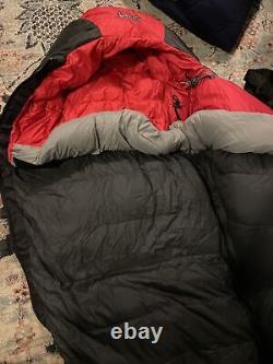 REI E1 Elements-5F Goose Down Sleeping Bag Reg RH EUC