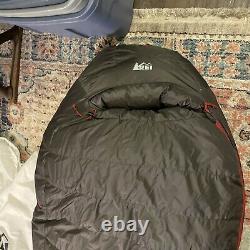 REI Expedition -20F Down Sleeping Bag Regular Length LH EUC