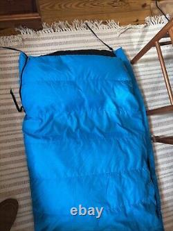 REI Fat Cat 20° Down Sleeping Bag Blue VGUC