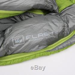 REI Flash 800-Fill Power Goose Down Mens Long Sleeping Bag with Interior Damage