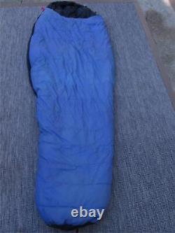 REI Goose Down Blue RH Sleeping Bag & Stuff Bag