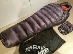 REI Magma 15° 850 fill down sleeping bag Men's regular ultralight backpacking