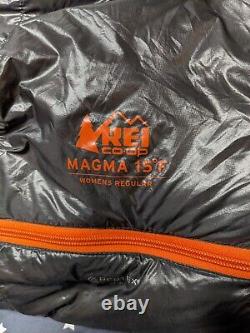 REI Magma 15 Women's Down Sleeping Bag (Regular) used twice