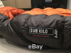 REI Sub Kilo +20 Long Right Down Mummy Sleeping Bag