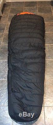 Rab 1000 Duck Down Mummy Sleeping Bag Pertex Black/Orange Expedition All Seasons