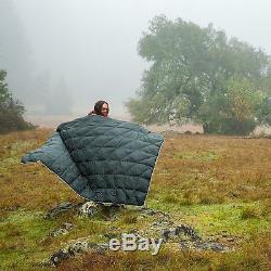 Rumpl 600 Fill Power Duck Feather Down Puffy Outdoor Blanket or Sleeping Bag Rep