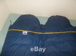 SET of 2 Holubar Goose Down Sleeping Bag USA Timberline LONG Mating RARE Vintage