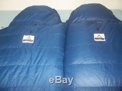 SET of 2 Holubar Goose Down Sleeping Bag USA Timberline REG Mating RARE Vintage