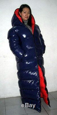 Shiny Glossy Nylon Wetlook Down Coat Winter Jacket Sleeping Bag glanznylon