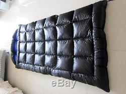 Shiny gloss wetlook nylon down sleeping bag 2-5kg down filling duvets down quilt 