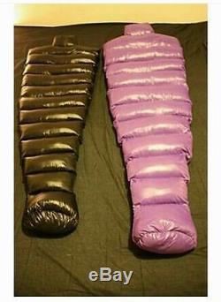 Shiny gloss wetlook nylon mermaid sleeping bag down mummy sleeping bags warm new 