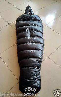 Shiny gloss wetlook nylon sleeping bag down mummysleeping bags fluffy New design