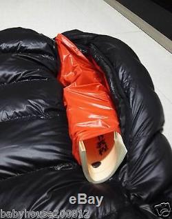 Shiny gloss wetlook nylon mermaid sleeping bag down mummy sleeping bags  warm new