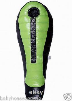 Shiny glossy nylon outdoor mummy sleeping bag 3000g duck down wet-look sport new