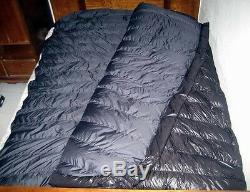 Shiny nylon big sleeping bag expedition down sleeping bags 5000g fill wet-look