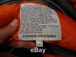 Sierra Designs Arrow Rock Flex Stretch Sleeping Bag Long 600 Fill Down 84 x 32