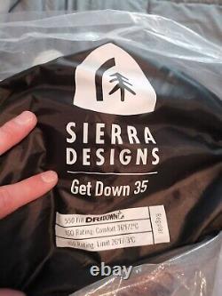 Sierra Designs Get Down 35 Down Sleeping Bag, size regular