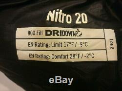 Sierra Designs Nitro 800/20 Degree Sleeping Bag, Large
