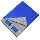 Sleeping Bag 2 Person Double Size 5c To 20c Degrees Duck Down Blue 220x165cm