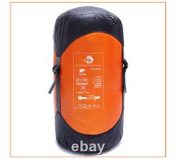 Sleeping Bag 2 Person Double Size 5C to 20C Degrees Duck Down Blue 220x165cm