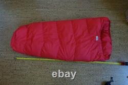Sleeping bag, down, ultralight, for children or as halfbag Excellent condition