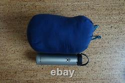 Sleeping bag, down, ultralight, for children or as halfbag Excellent condition