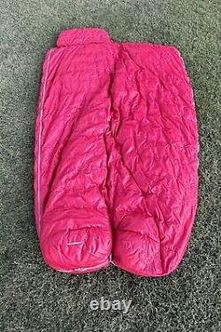 Snow Lion Down Sleeping Bag 76 Red/Tan EUC