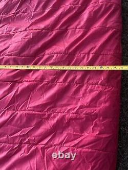 Snow Lion Down Sleeping Bag 76 Red/Tan EUC