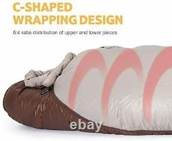 Snowbird Mummy Down Sleeping Bag Ultralight Duck Down Winter 5? Grey-brown L